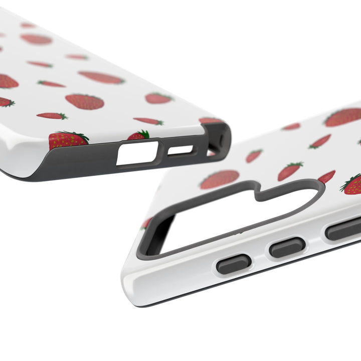 Strawberry Phone Case - Tough Cases, Cute Phone Cover, Berry Aesthetic, Gifts for Fruit Lovers, Summer Accessories - bzbuzzbee