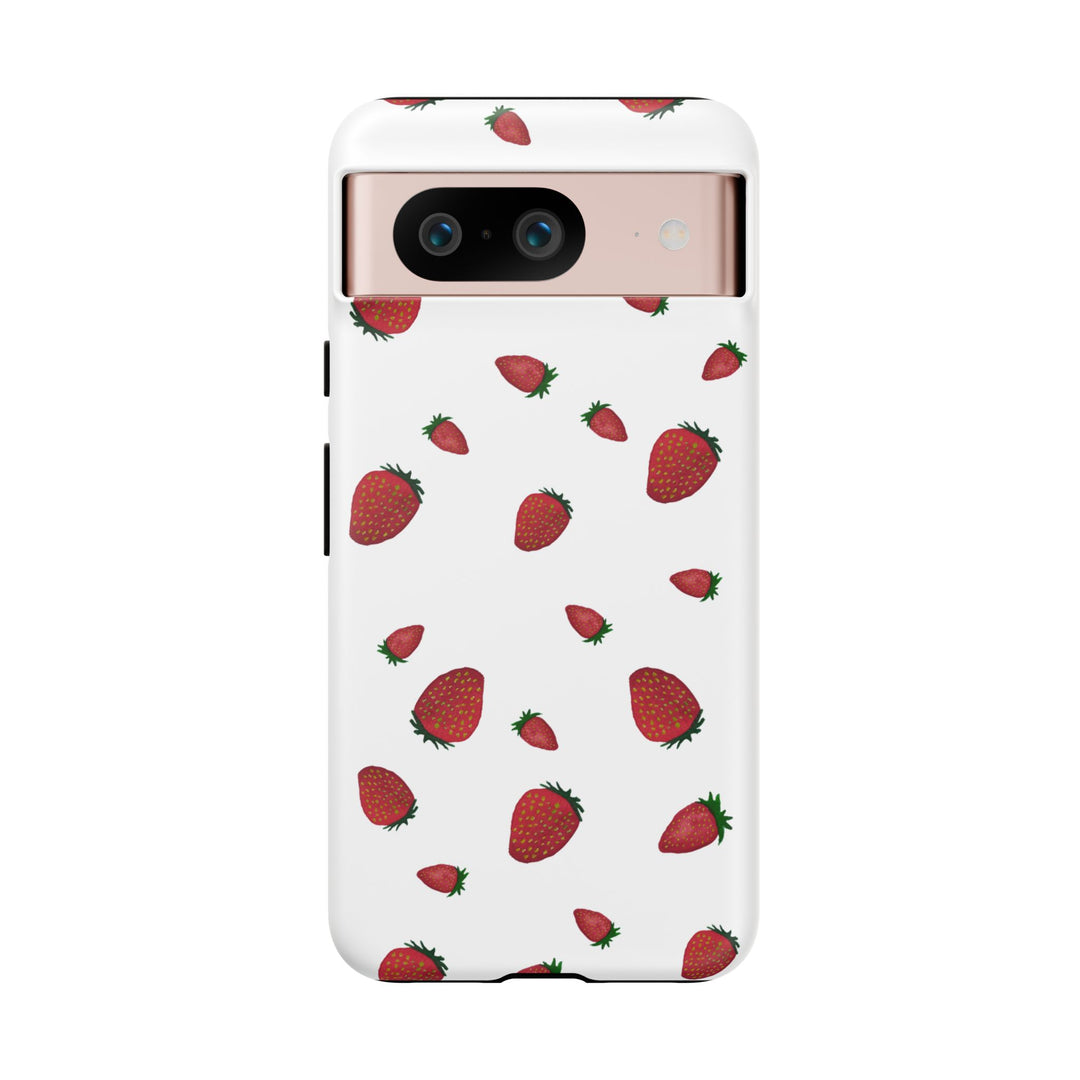 Strawberry Phone Case - Tough Cases, Cute Phone Cover, Berry Aesthetic, Gifts for Fruit Lovers, Summer Accessories - bzbuzzbee