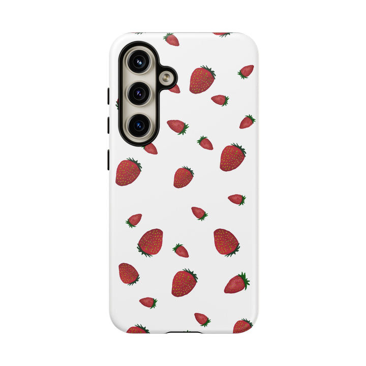 Strawberry Phone Case - Tough Cases, Cute Phone Cover, Berry Aesthetic, Gifts for Fruit Lovers, Summer Accessories - bzbuzzbee