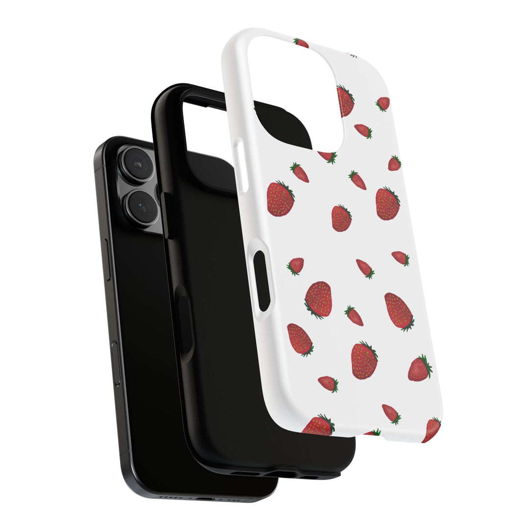 Strawberry Phone Case - Tough Cases, Cute Phone Cover, Berry Aesthetic, Gifts for Fruit Lovers, Summer Accessories - bzbuzzbee