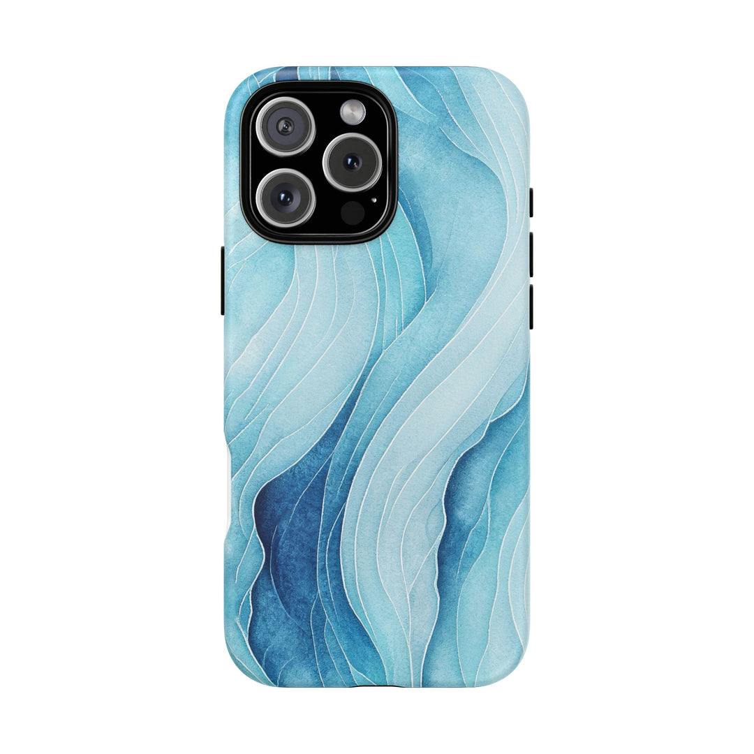 Abstract Waves Phone Case, Artistic Phone Cover, Ocean Vibe Case, Gift for Tech Lovers, Unique Mobile Accessories - bzbuzzbee