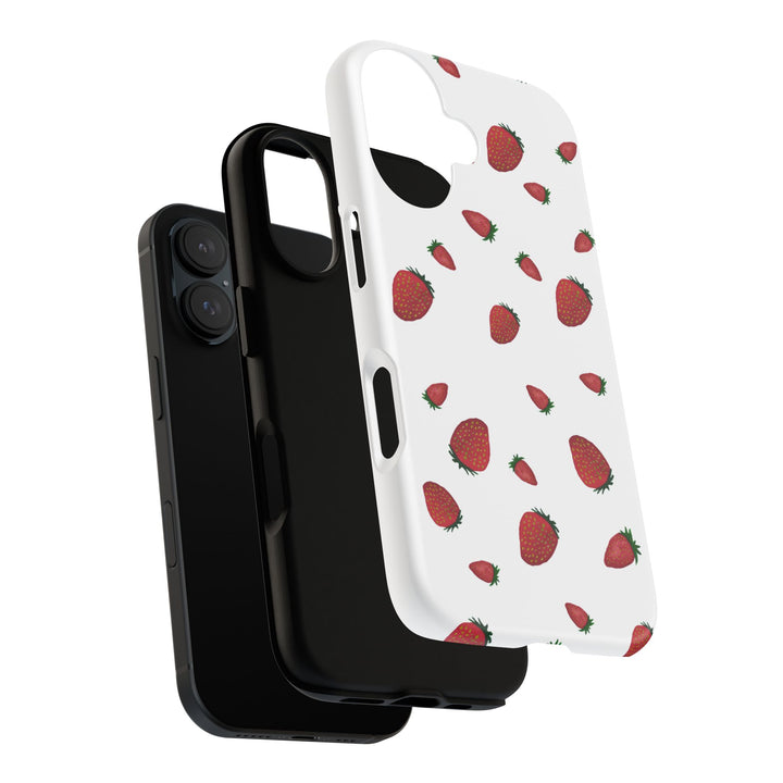 Strawberry Phone Case - Tough Cases, Cute Phone Cover, Berry Aesthetic, Gifts for Fruit Lovers, Summer Accessories - bzbuzzbee