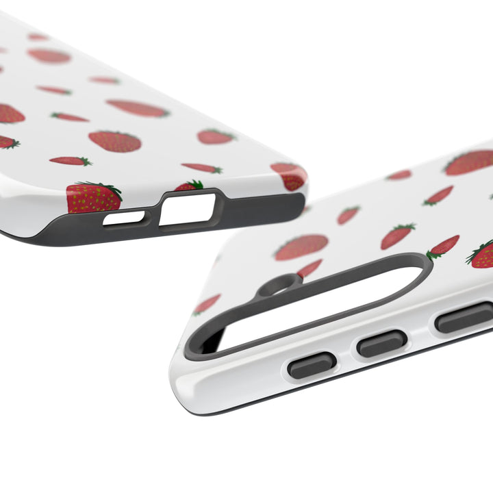 Strawberry Phone Case - Tough Cases, Cute Phone Cover, Berry Aesthetic, Gifts for Fruit Lovers, Summer Accessories - bzbuzzbee