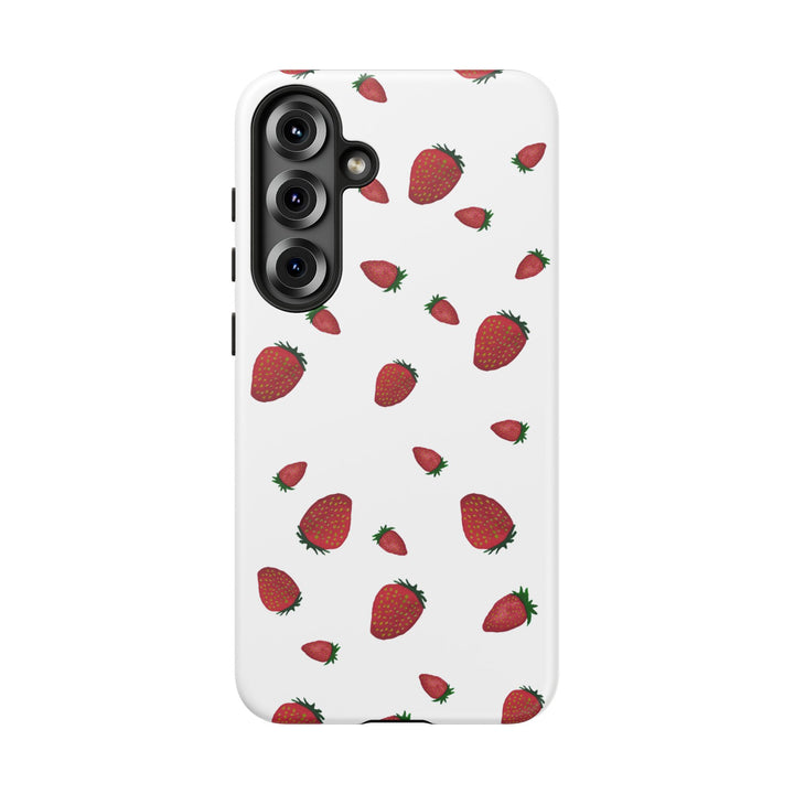 Strawberry Phone Case - Tough Cases, Cute Phone Cover, Berry Aesthetic, Gifts for Fruit Lovers, Summer Accessories - bzbuzzbee