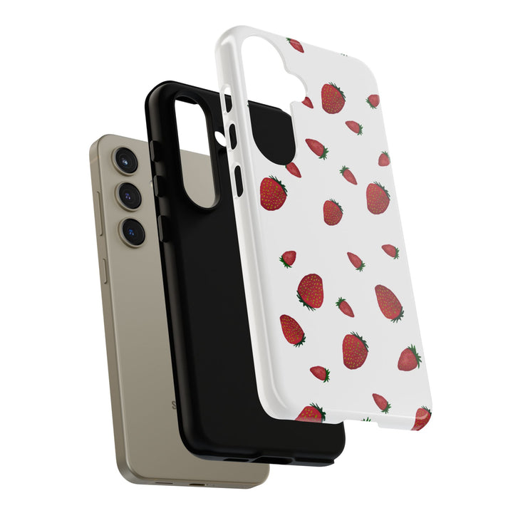 Strawberry Phone Case - Tough Cases, Cute Phone Cover, Berry Aesthetic, Gifts for Fruit Lovers, Summer Accessories - bzbuzzbee