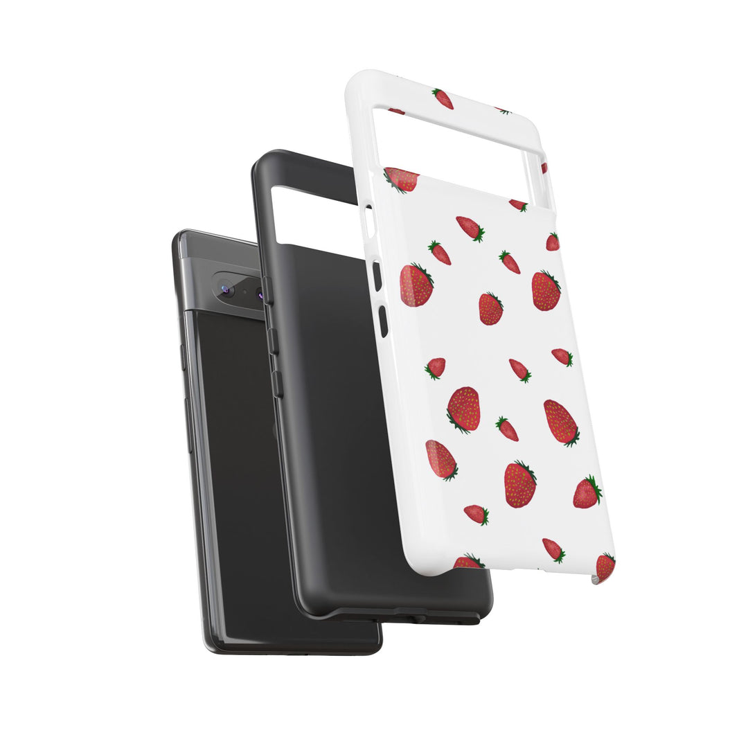Strawberry Phone Case - Tough Cases, Cute Phone Cover, Berry Aesthetic, Gifts for Fruit Lovers, Summer Accessories - bzbuzzbee
