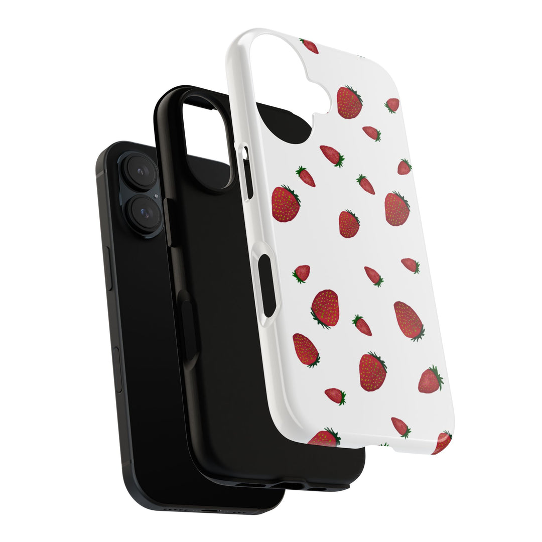 Strawberry Phone Case - Tough Cases, Cute Phone Cover, Berry Aesthetic, Gifts for Fruit Lovers, Summer Accessories - bzbuzzbee