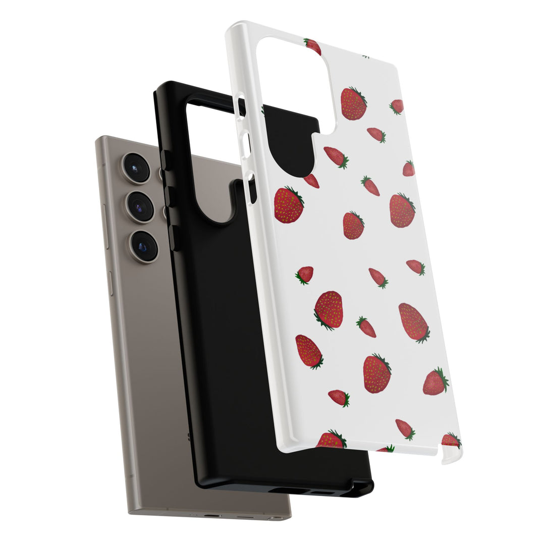 Strawberry Phone Case - Tough Cases, Cute Phone Cover, Berry Aesthetic, Gifts for Fruit Lovers, Summer Accessories - bzbuzzbee
