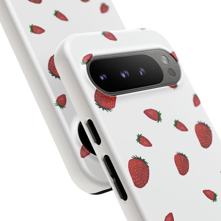 Strawberry Phone Case - Tough Cases, Cute Phone Cover, Berry Aesthetic, Gifts for Fruit Lovers, Summer Accessories - bzbuzzbee
