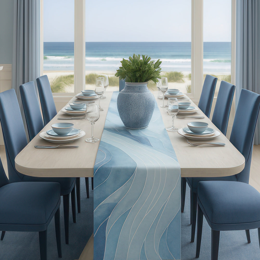 Blue Ocean Coastal Table Runner - bzbuzzbee