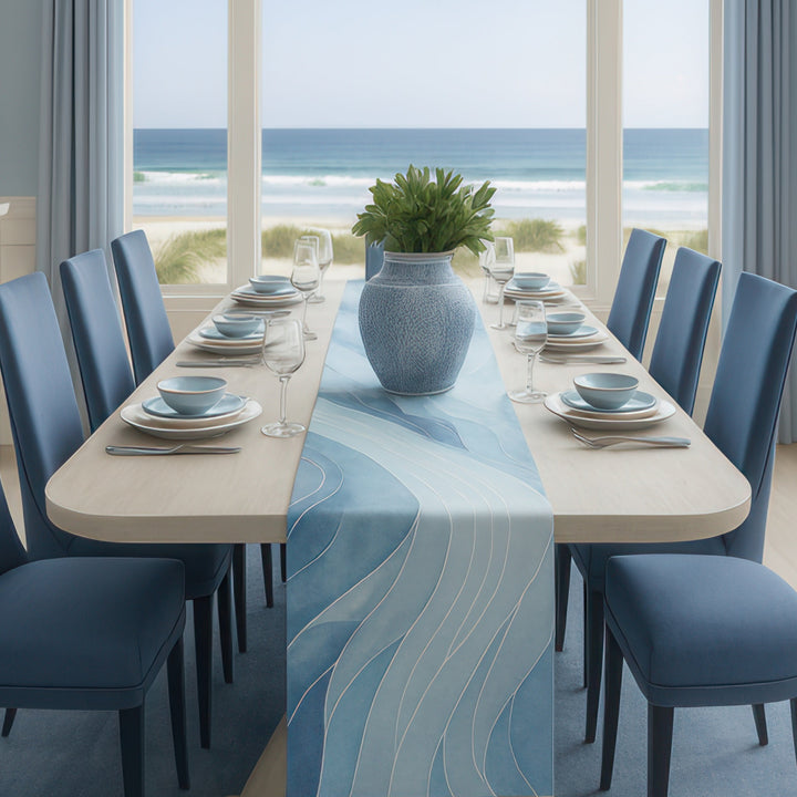 Blue Ocean Coastal Table Runner - bzbuzzbee