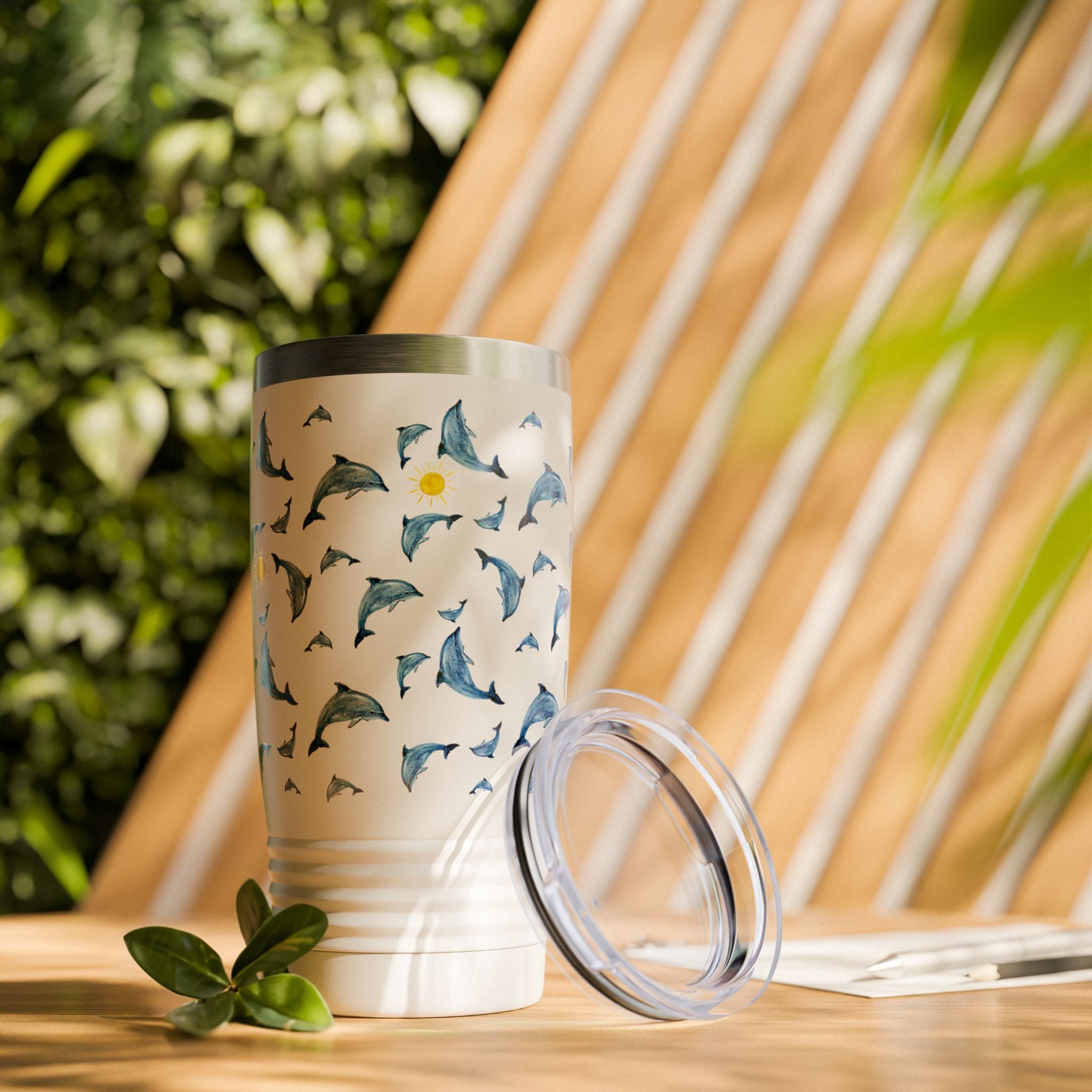 Dolphin Tumbler - 20oz Stainless Steel Double-Wall Insulated