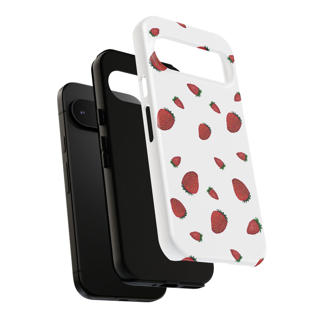Strawberry Phone Case - Tough Cases, Cute Phone Cover, Berry Aesthetic, Gifts for Fruit Lovers, Summer Accessories - bzbuzzbee