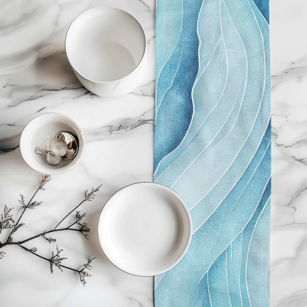 Blue Ocean Coastal Table Runner - bzbuzzbee