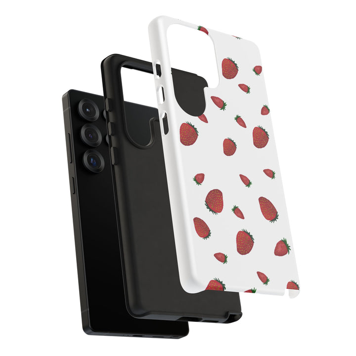 Strawberry Phone Case - Tough Cases, Cute Phone Cover, Berry Aesthetic, Gifts for Fruit Lovers, Summer Accessories - bzbuzzbee