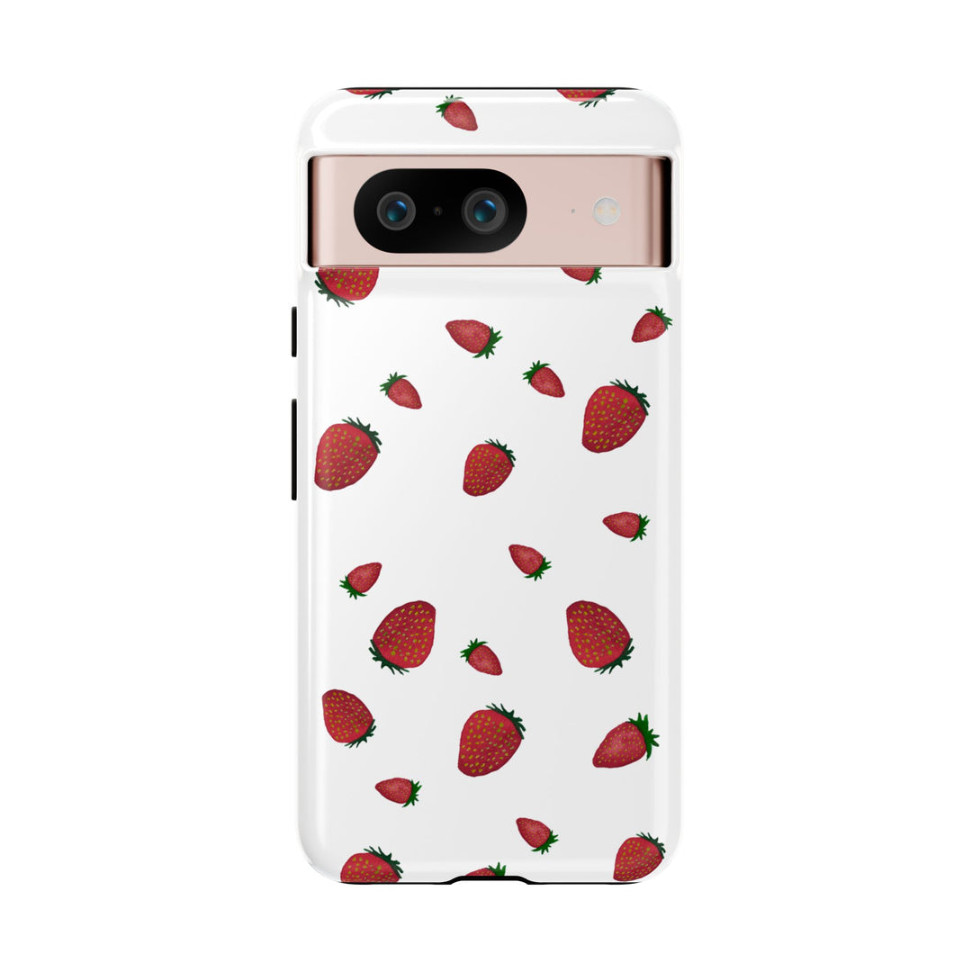 Strawberry Phone Case - Tough Cases, Cute Phone Cover, Berry Aesthetic, Gifts for Fruit Lovers, Summer Accessories - bzbuzzbee