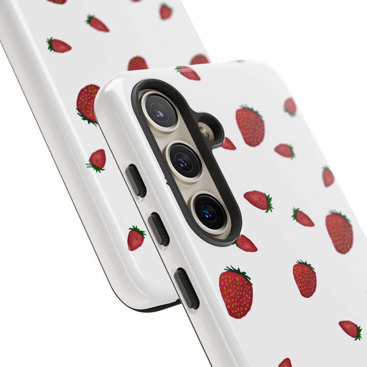 Strawberry Phone Case - Tough Cases, Cute Phone Cover, Berry Aesthetic, Gifts for Fruit Lovers, Summer Accessories - bzbuzzbee