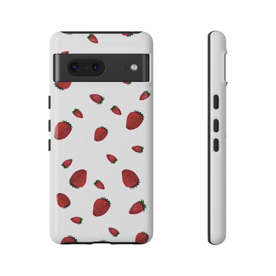Strawberry Phone Case - Tough Cases, Cute Phone Cover, Berry Aesthetic, Gifts for Fruit Lovers, Summer Accessories - bzbuzzbee