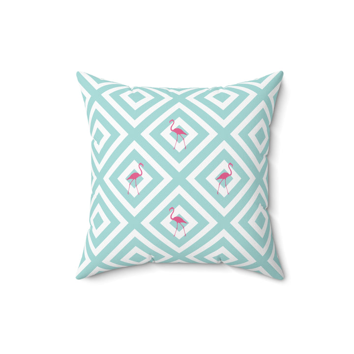 Flamingo Geometric Pillow - bzbuzzbee