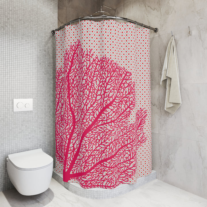 Magenta Coral  Shower Curtains - bzbuzzbee