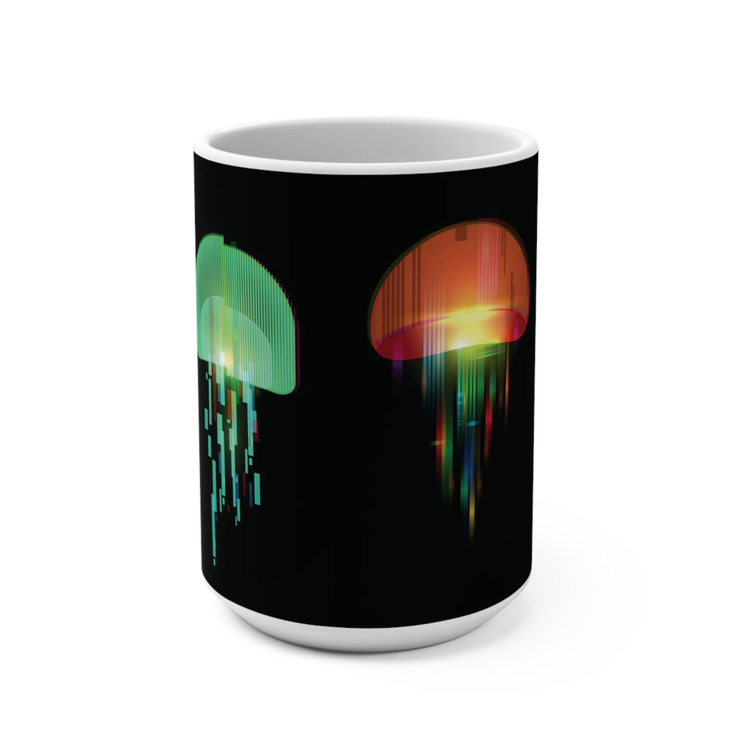 Digital Jellyfish_Classic_Mug 15oz - bzbuzzbee
