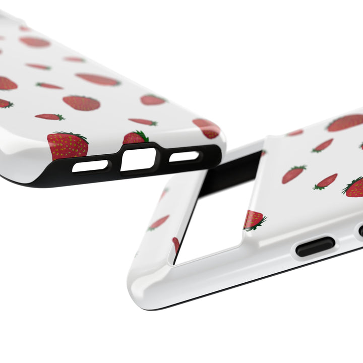 Strawberry Phone Case - Tough Cases, Cute Phone Cover, Berry Aesthetic, Gifts for Fruit Lovers, Summer Accessories - bzbuzzbee