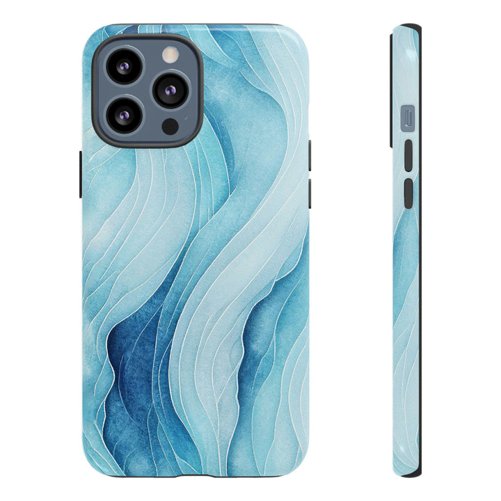 Abstract Waves Phone Case, Artistic Phone Cover, Ocean Vibe Case, Gift for Tech Lovers, Unique Mobile Accessories - bzbuzzbee