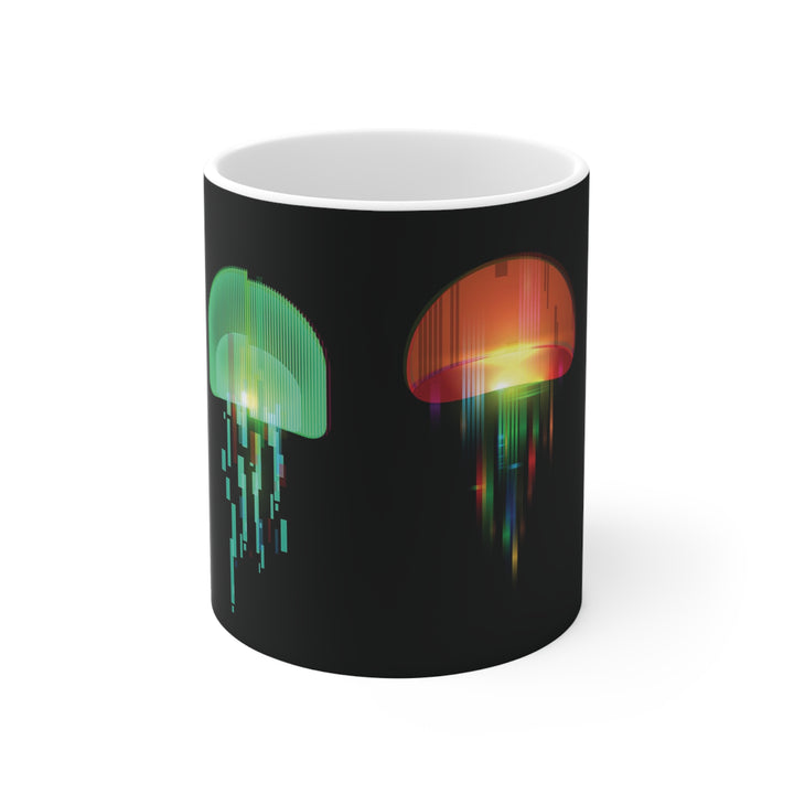 Digital Jellyfish Mug - bzbuzzbee
