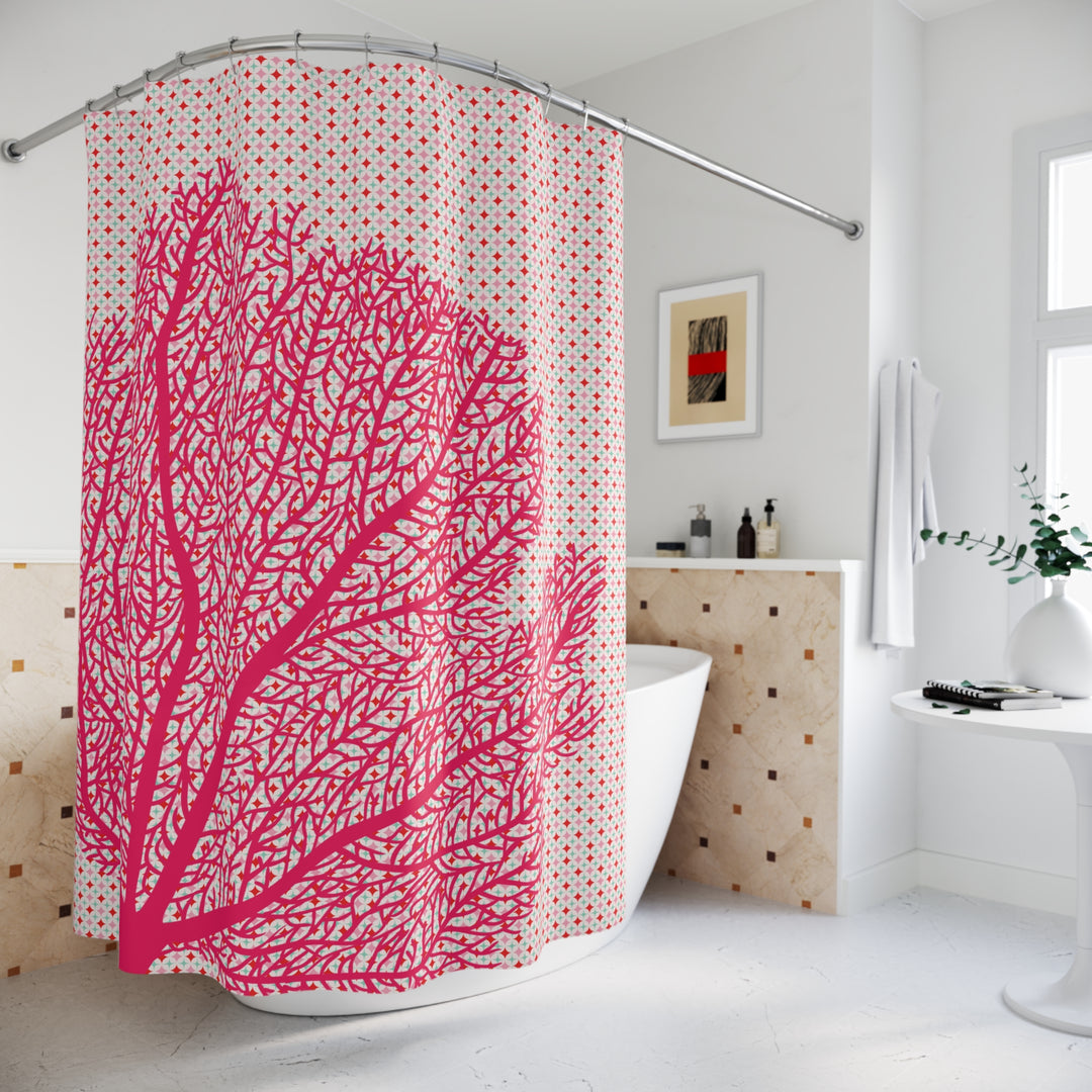 Magenta Coral  Shower Curtains - bzbuzzbee