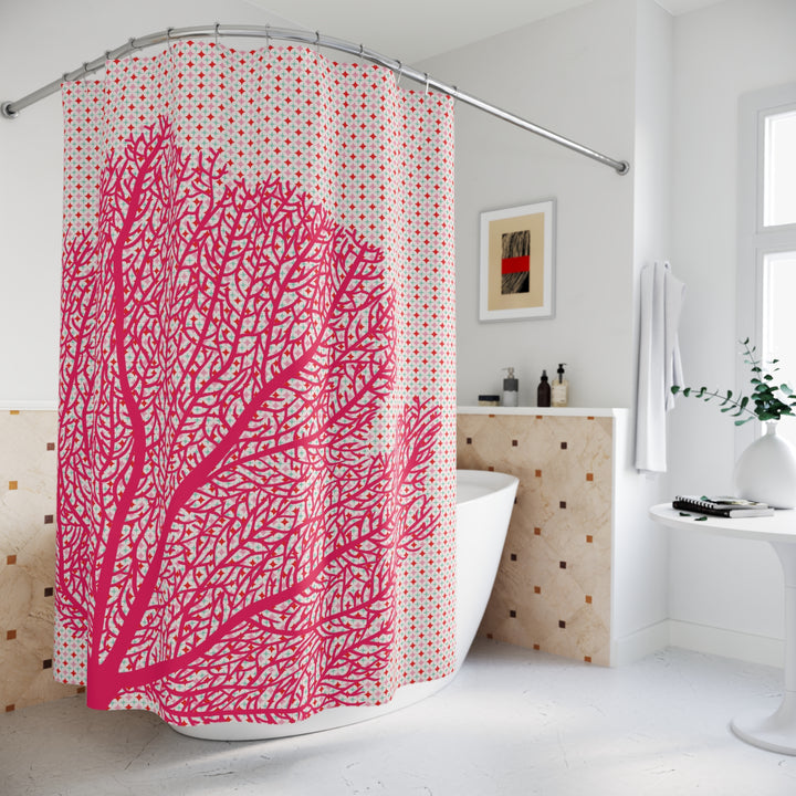 Magenta Coral  Shower Curtains - bzbuzzbee