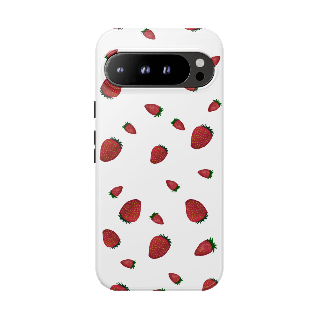 Strawberry Phone Case - Tough Cases, Cute Phone Cover, Berry Aesthetic, Gifts for Fruit Lovers, Summer Accessories - bzbuzzbee