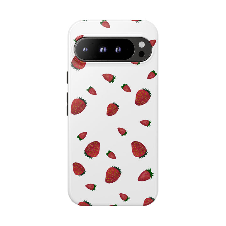 Strawberry Phone Case - Tough Cases, Cute Phone Cover, Berry Aesthetic, Gifts for Fruit Lovers, Summer Accessories - bzbuzzbee