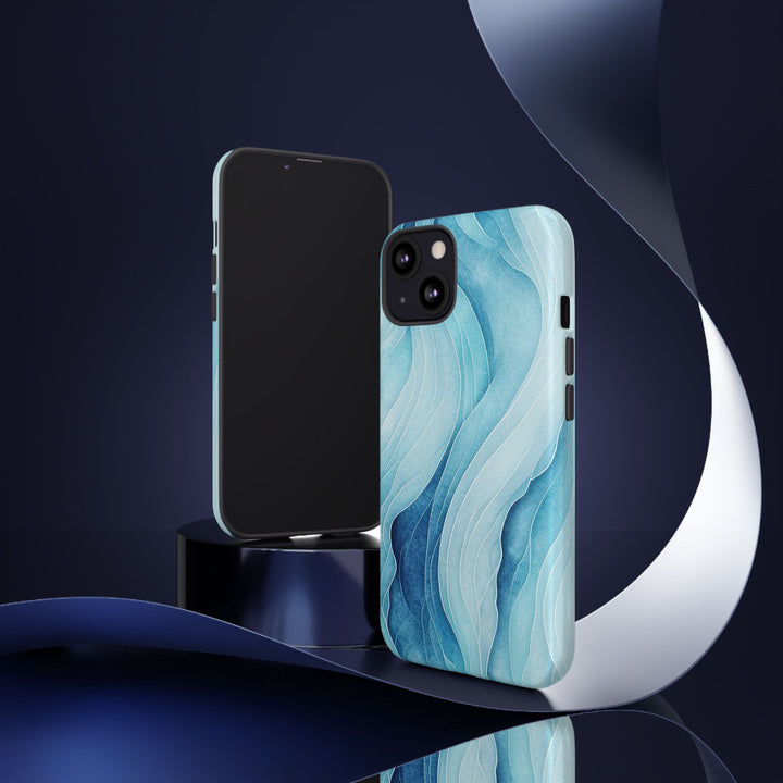 Abstract Waves Phone Case, Artistic Phone Cover, Ocean Vibe Case, Gift for Tech Lovers, Unique Mobile Accessories - bzbuzzbee