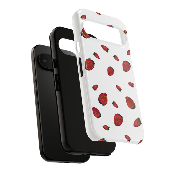 Strawberry Phone Case - Tough Cases, Cute Phone Cover, Berry Aesthetic, Gifts for Fruit Lovers, Summer Accessories - bzbuzzbee