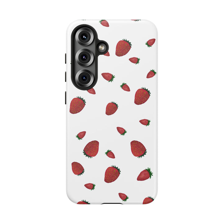 Strawberry Phone Case - Tough Cases, Cute Phone Cover, Berry Aesthetic, Gifts for Fruit Lovers, Summer Accessories - bzbuzzbee