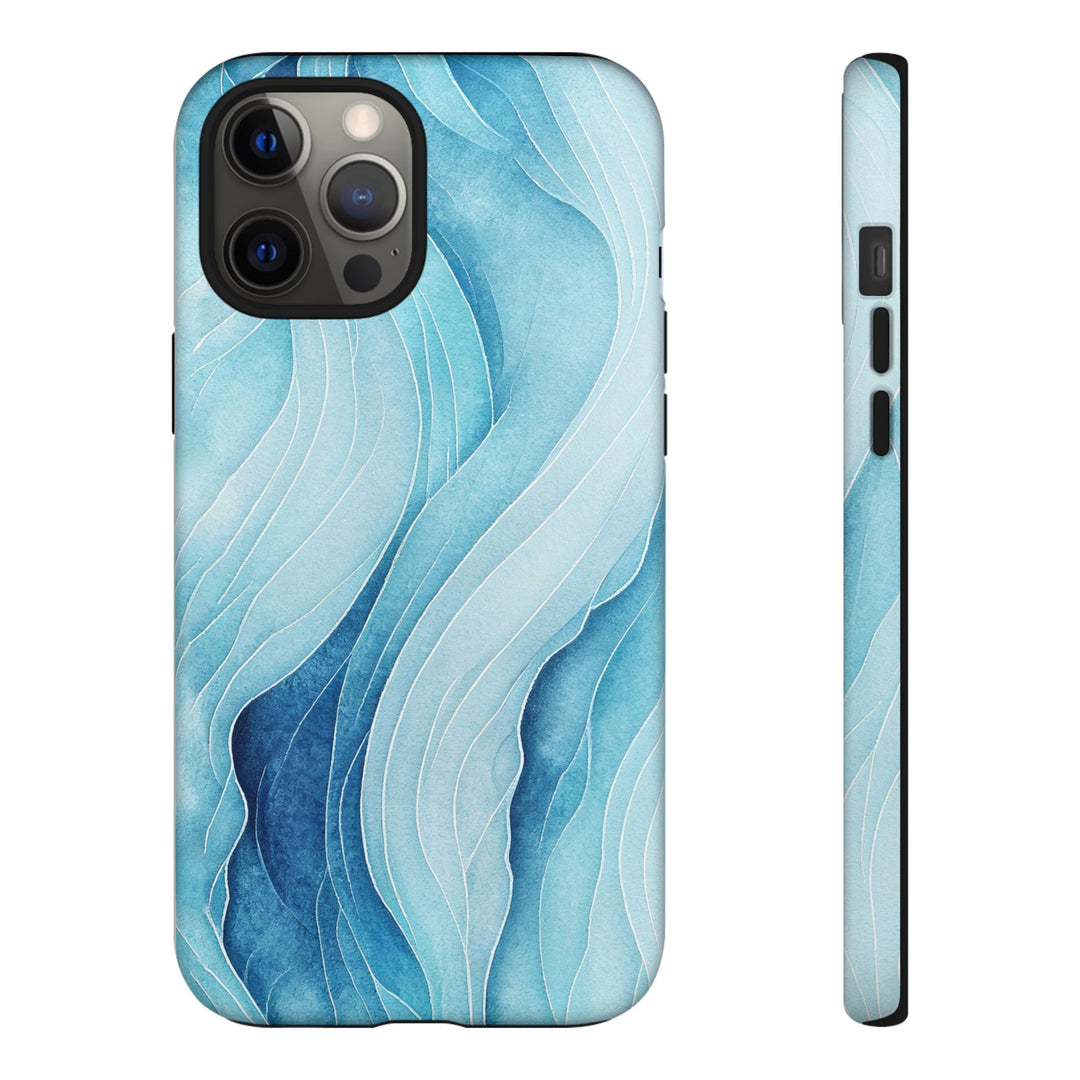 Abstract Waves Phone Case, Artistic Phone Cover, Ocean Vibe Case, Gift for Tech Lovers, Unique Mobile Accessories - bzbuzzbee