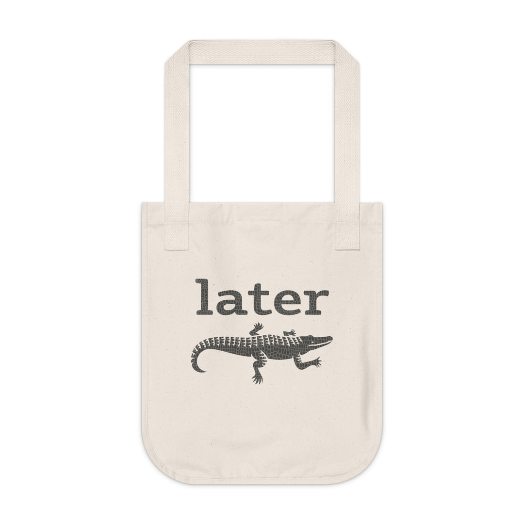 Later Gator Canvas Tote Bag - bzbuzzbee