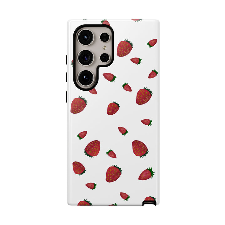 Strawberry Phone Case - Tough Cases, Cute Phone Cover, Berry Aesthetic, Gifts for Fruit Lovers, Summer Accessories - bzbuzzbee