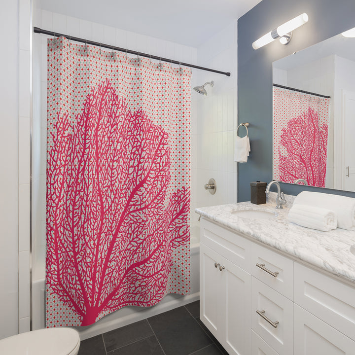 Magenta Coral  Shower Curtains - bzbuzzbee
