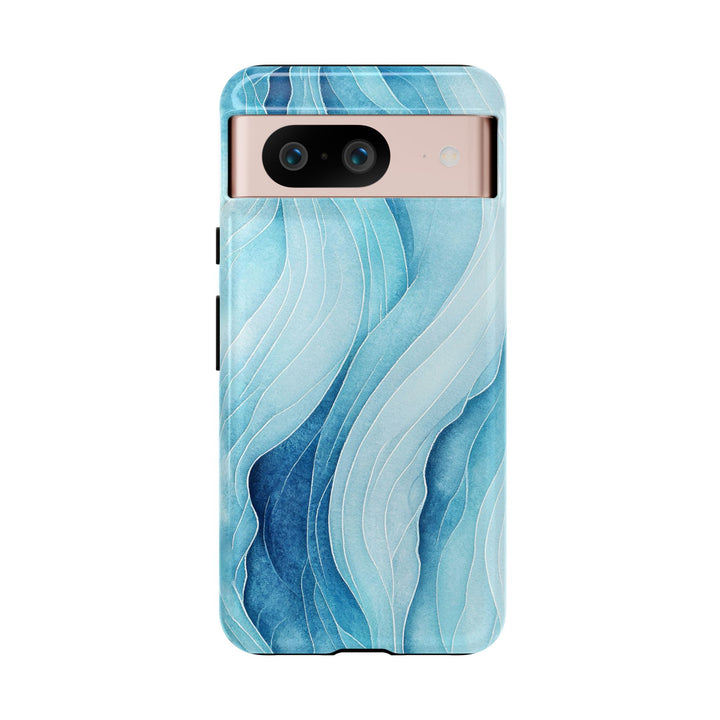 Abstract Waves Phone Case, Artistic Phone Cover, Ocean Vibe Case, Gift for Tech Lovers, Unique Mobile Accessories - bzbuzzbee