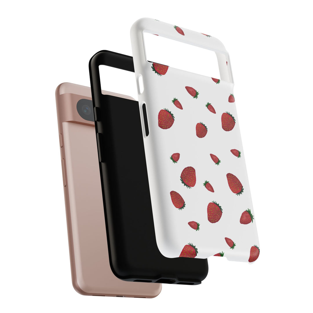 Strawberry Phone Case - Tough Cases, Cute Phone Cover, Berry Aesthetic, Gifts for Fruit Lovers, Summer Accessories - bzbuzzbee