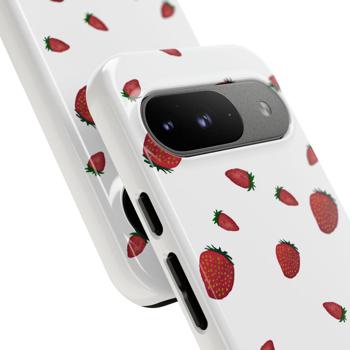 Strawberry Phone Case - Tough Cases, Cute Phone Cover, Berry Aesthetic, Gifts for Fruit Lovers, Summer Accessories - bzbuzzbee
