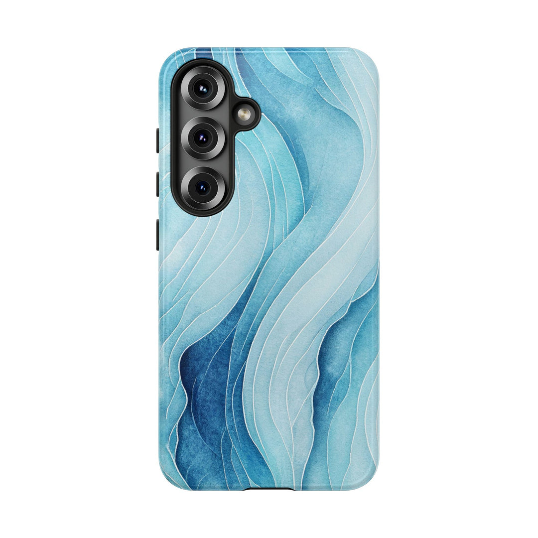 Abstract Waves Phone Case, Artistic Phone Cover, Ocean Vibe Case, Gift for Tech Lovers, Unique Mobile Accessories - bzbuzzbee