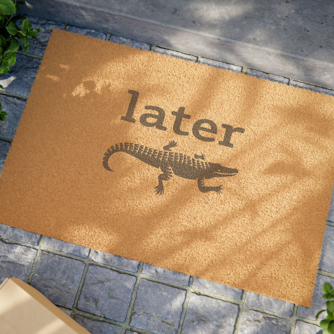 Later Alligator Doormat - bzbuzzbee