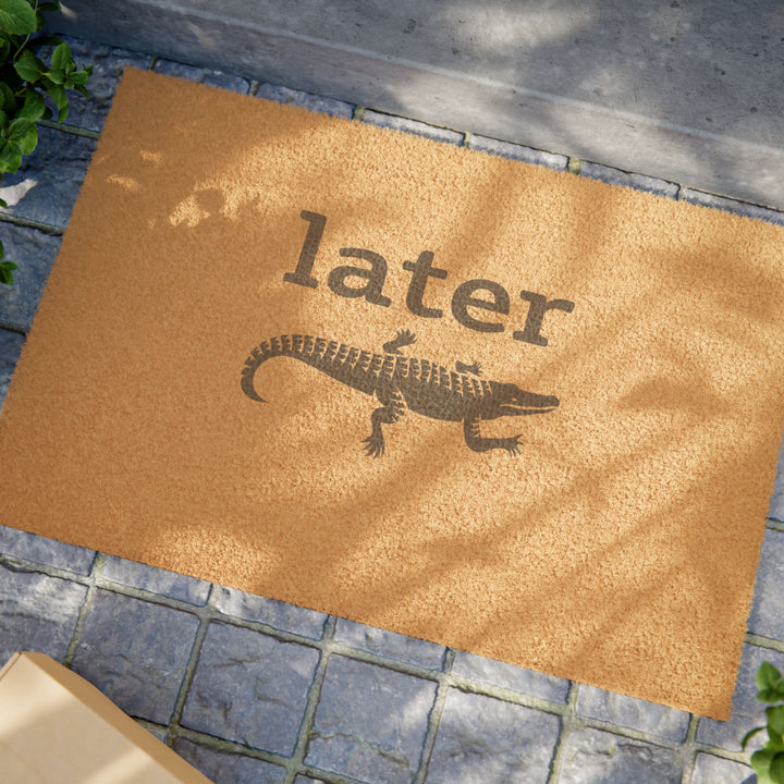 Later Alligator Doormat - bzbuzzbee