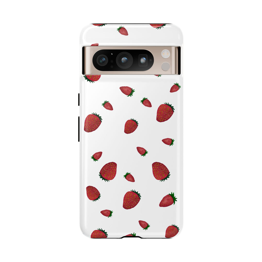 Strawberry Phone Case - Tough Cases, Cute Phone Cover, Berry Aesthetic, Gifts for Fruit Lovers, Summer Accessories - bzbuzzbee