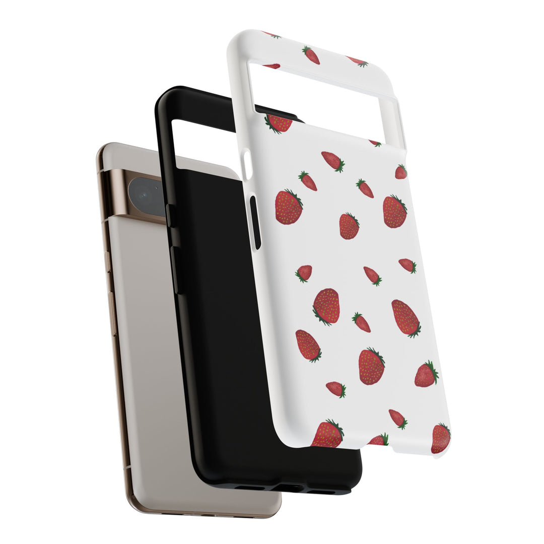 Strawberry Phone Case - Tough Cases, Cute Phone Cover, Berry Aesthetic, Gifts for Fruit Lovers, Summer Accessories - bzbuzzbee