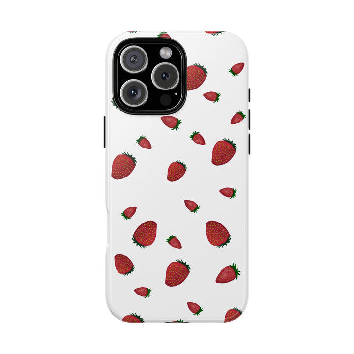 Strawberry Phone Case - Tough Cases, Cute Phone Cover, Berry Aesthetic, Gifts for Fruit Lovers, Summer Accessories - bzbuzzbee