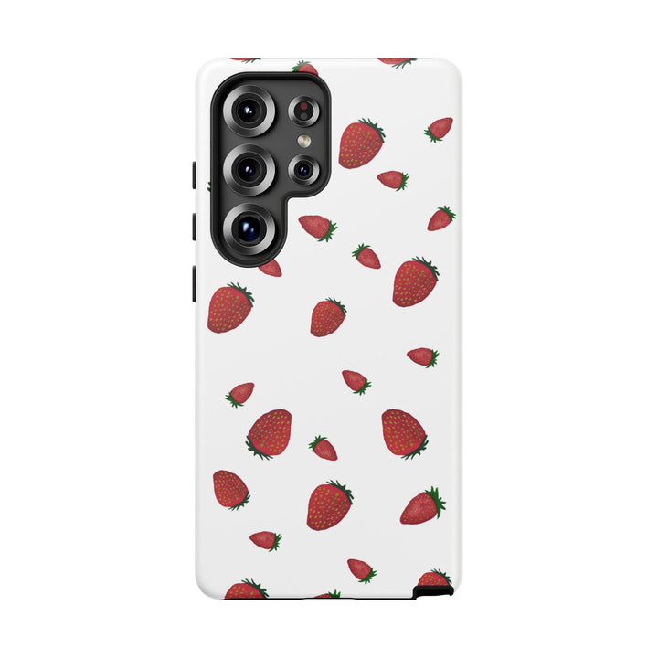 Strawberry Phone Case - Tough Cases, Cute Phone Cover, Berry Aesthetic, Gifts for Fruit Lovers, Summer Accessories - bzbuzzbee