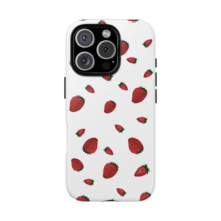 Strawberry Phone Case - Tough Cases, Cute Phone Cover, Berry Aesthetic, Gifts for Fruit Lovers, Summer Accessories - bzbuzzbee